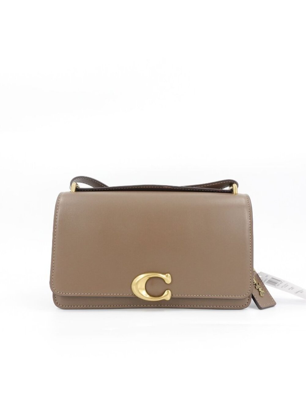 Coach Bandit Leather Shoulder Bag Dark Stone Gray OS